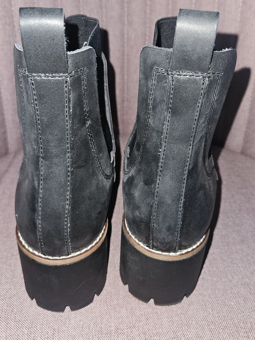 Women's Black Demi Waterproof Chelsea Boots with Lug Sole